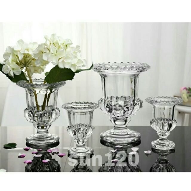 Lọ Phật thủ nhỡ 9025-2 trắng thủy tinh (Cái)