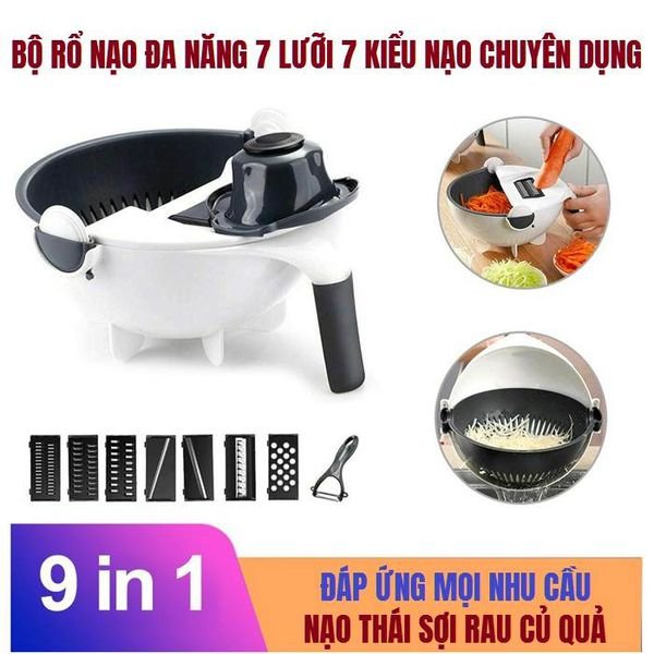 Bộ rổ nạo rau củ có tay cầm